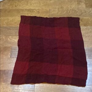 NWT Old Navy Infinity Plaid Burgundy Scarf